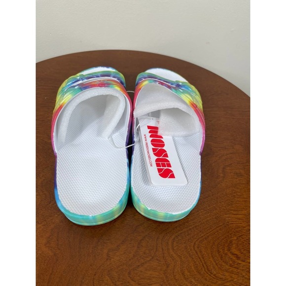 New Freedom Moses Tie-Dye Two Band Slides Women's Size 7-8 - Picture 5 of 7